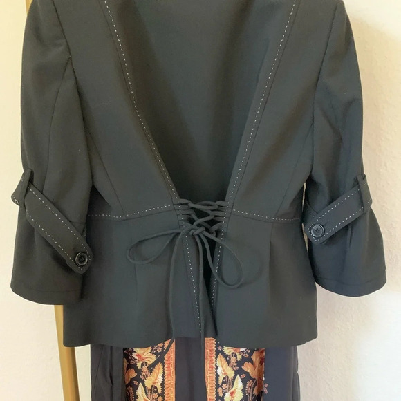 Vicky & Lucas V-Neck Loose Fit Maxi Dress Asymmetrical Sheer Hemline Pockets - Picture 11 of 14